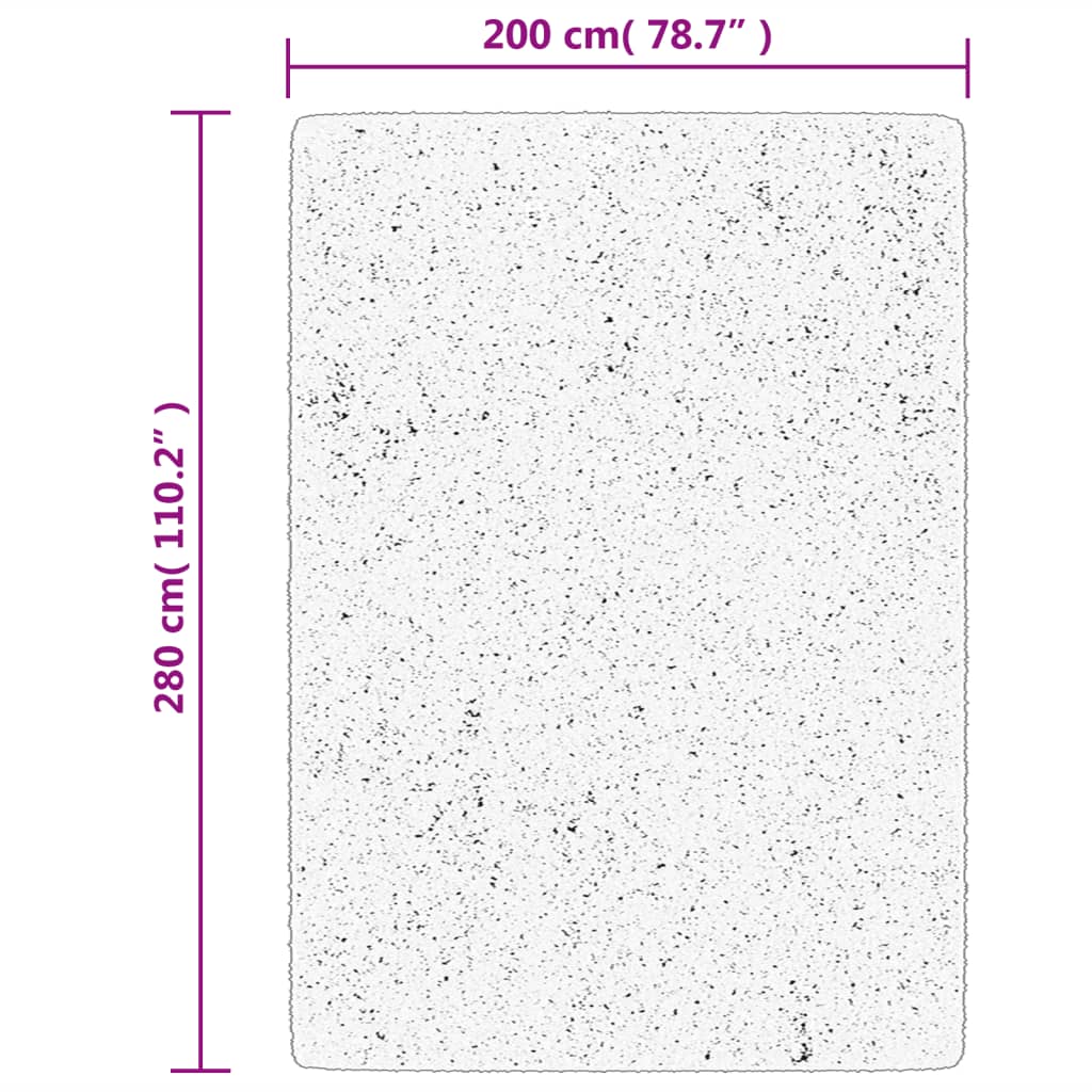 Teppich HUARTE Kurzflor Weich und Waschbar Anthrazit 60x110 cm