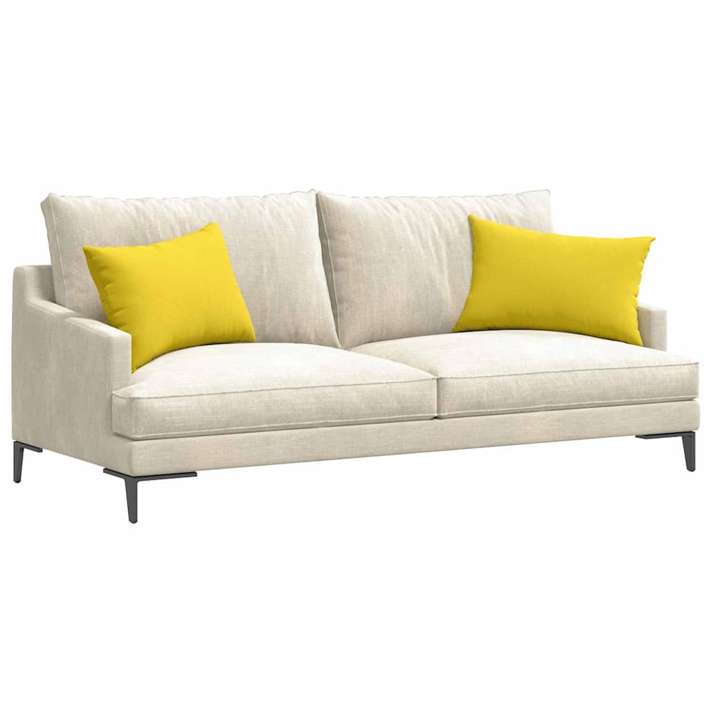 Sofakissen 2 pcs Hellgrau 50 x 30 cm Stoff