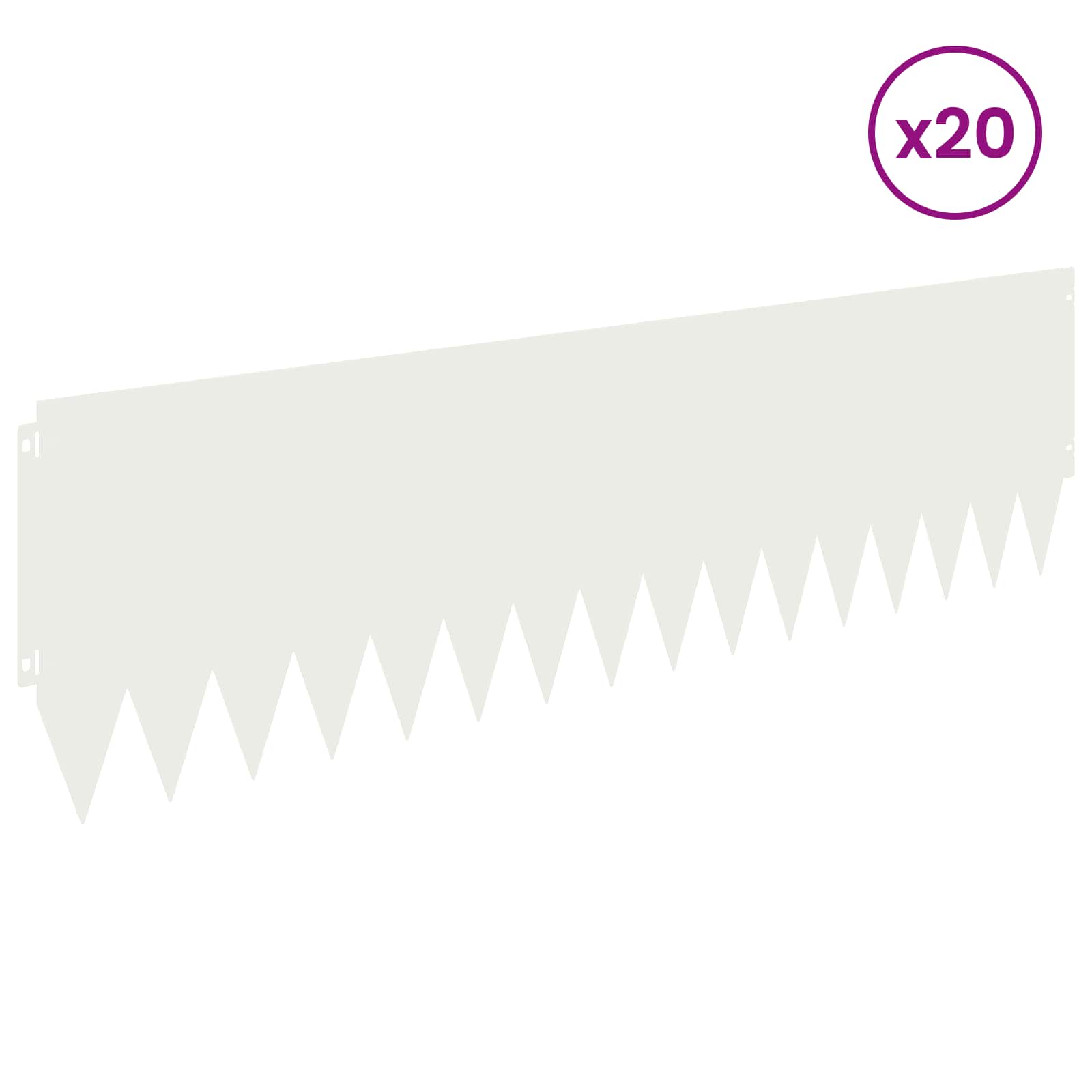 Raseneinfassung 10 pcs 103 x 10 cm Stahl Schwarz