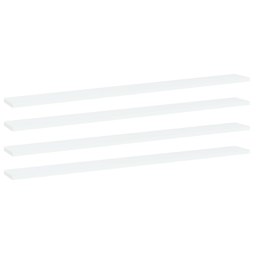 Bücherregal-Bretter 4 Stk. Weiß 40x10x1,5 cm Holzwerkstoff