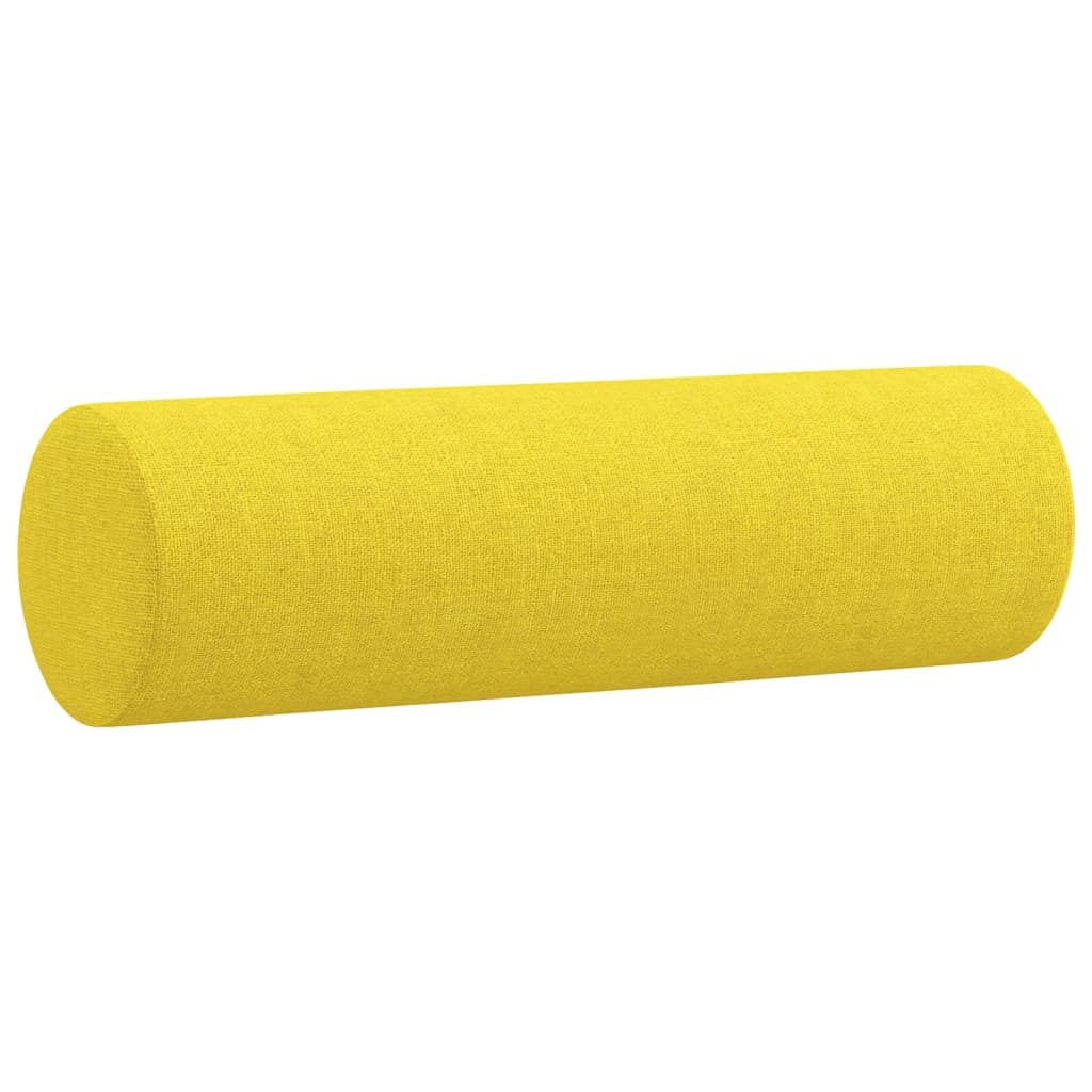 4-tlg. Sofagarnitur mit Kissen Taupe Stoff