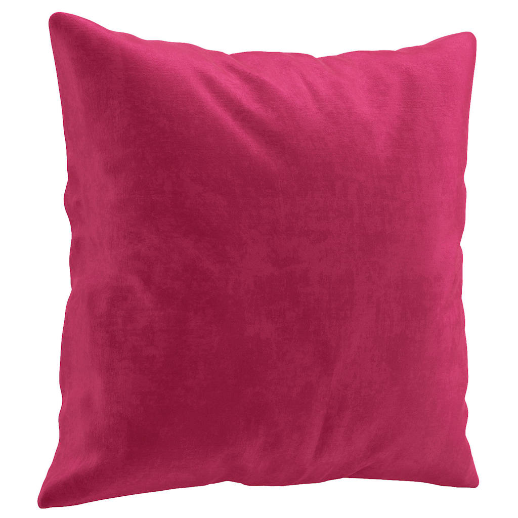 2-Sitzer-Sofa mit Zierkissen Dunkelgrün 120 cm Samt