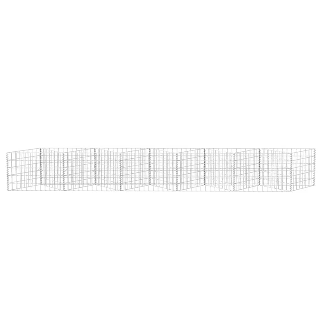 Gabionenkorb Pflanzkasten Gemüse-Hochbeet Stahl 300×30×100 cm