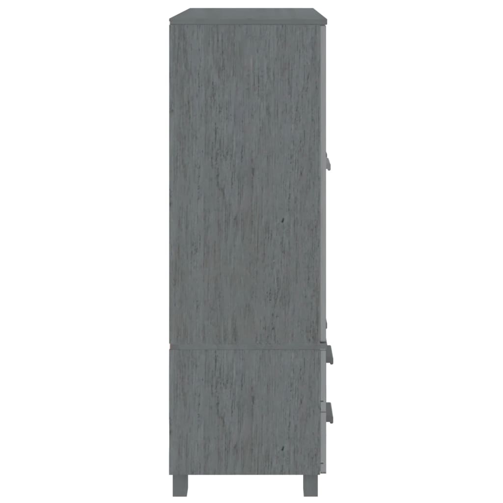 Kleiderschrank HAMAR Honigbraun 99x45x137 cm Massivholz Kiefer
