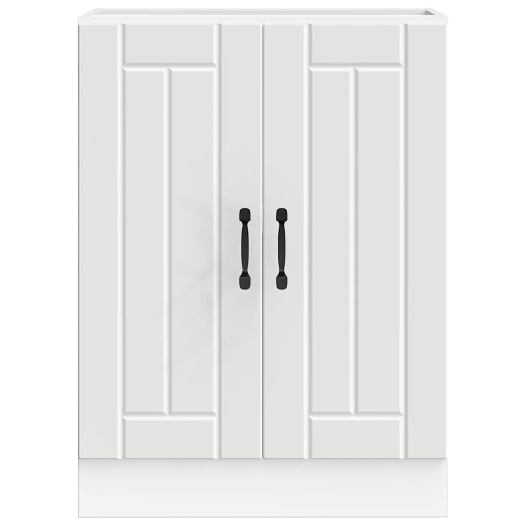 Herdumbauschränke 2 Stk. Lucca Weiß Holzwerkstoff