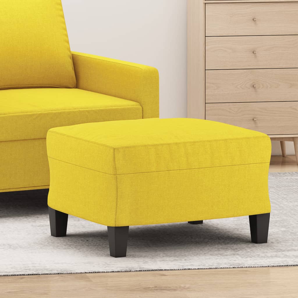 Fußhocker Hellgrau 60x50x41 cm Stoff