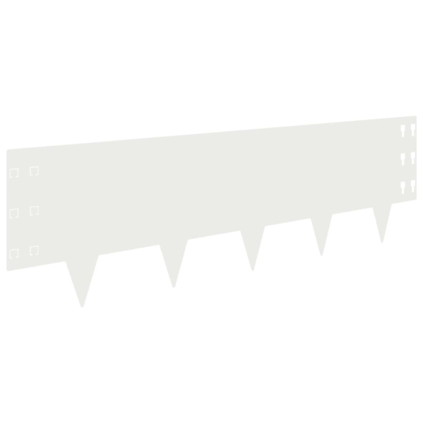 Raseneinfassung 10 pcs 100 x 12 cm Stahl Schwarz