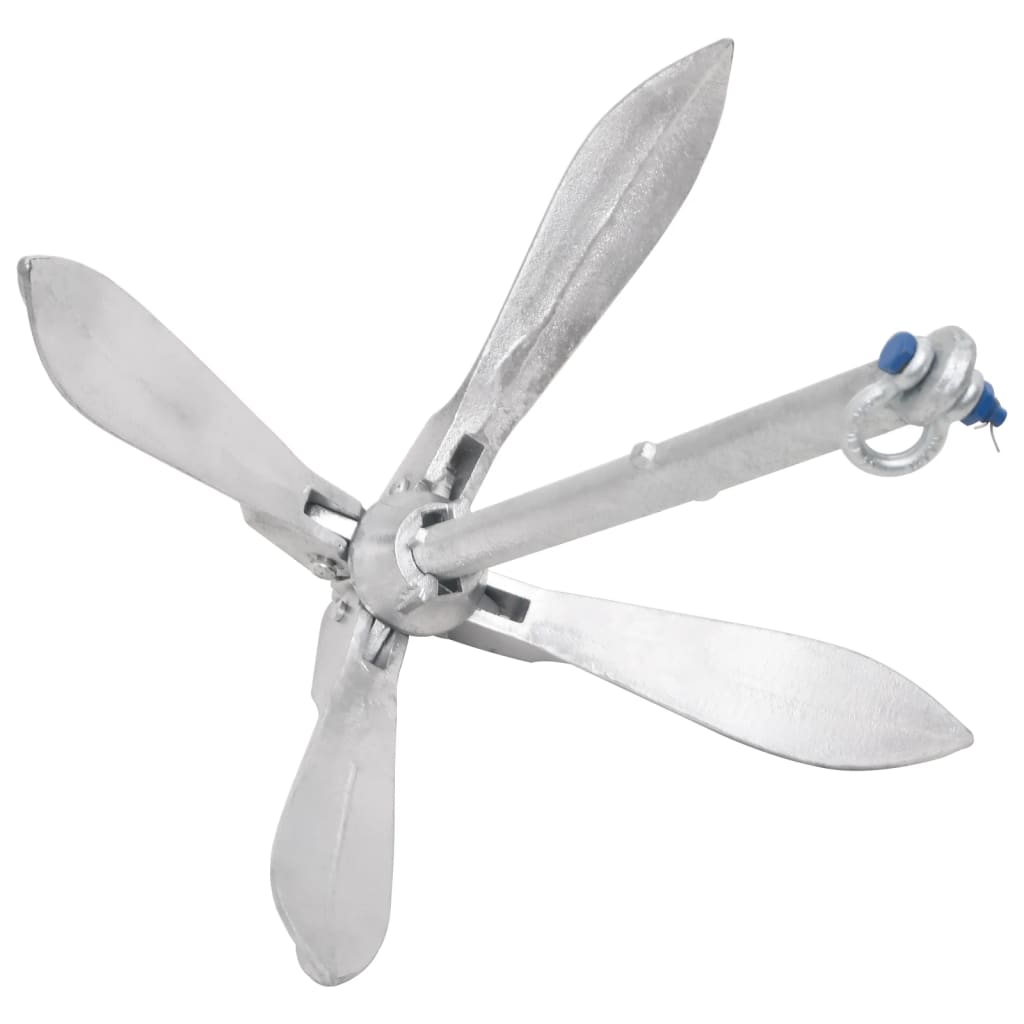 Klappanker Silber 0,7 kg Feuerverzinktes Gusseisen
