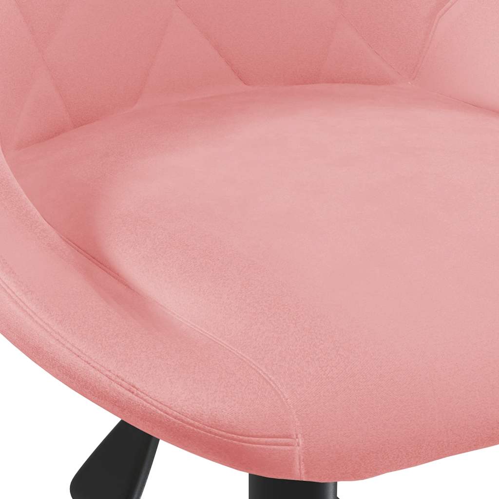 Bürostuhl Drehbar Creme Samt