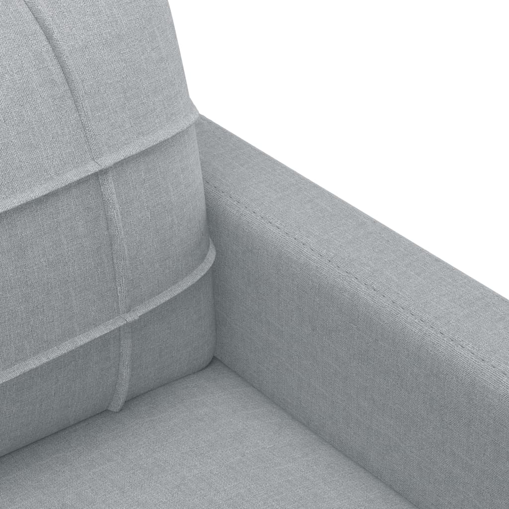 4-tlg. Sofagarnitur mit Kissen Braun Stoff