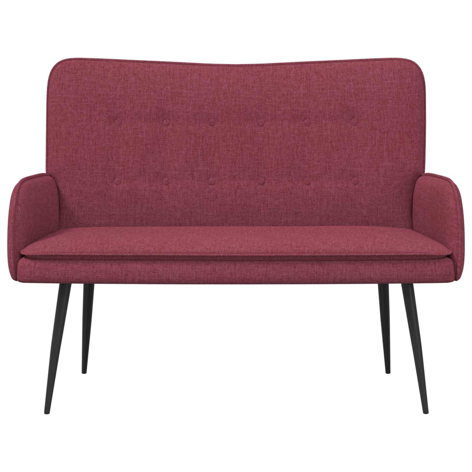2-Sitzer Sofa Hellgrau 115 x 61 x 87 cm Stoff