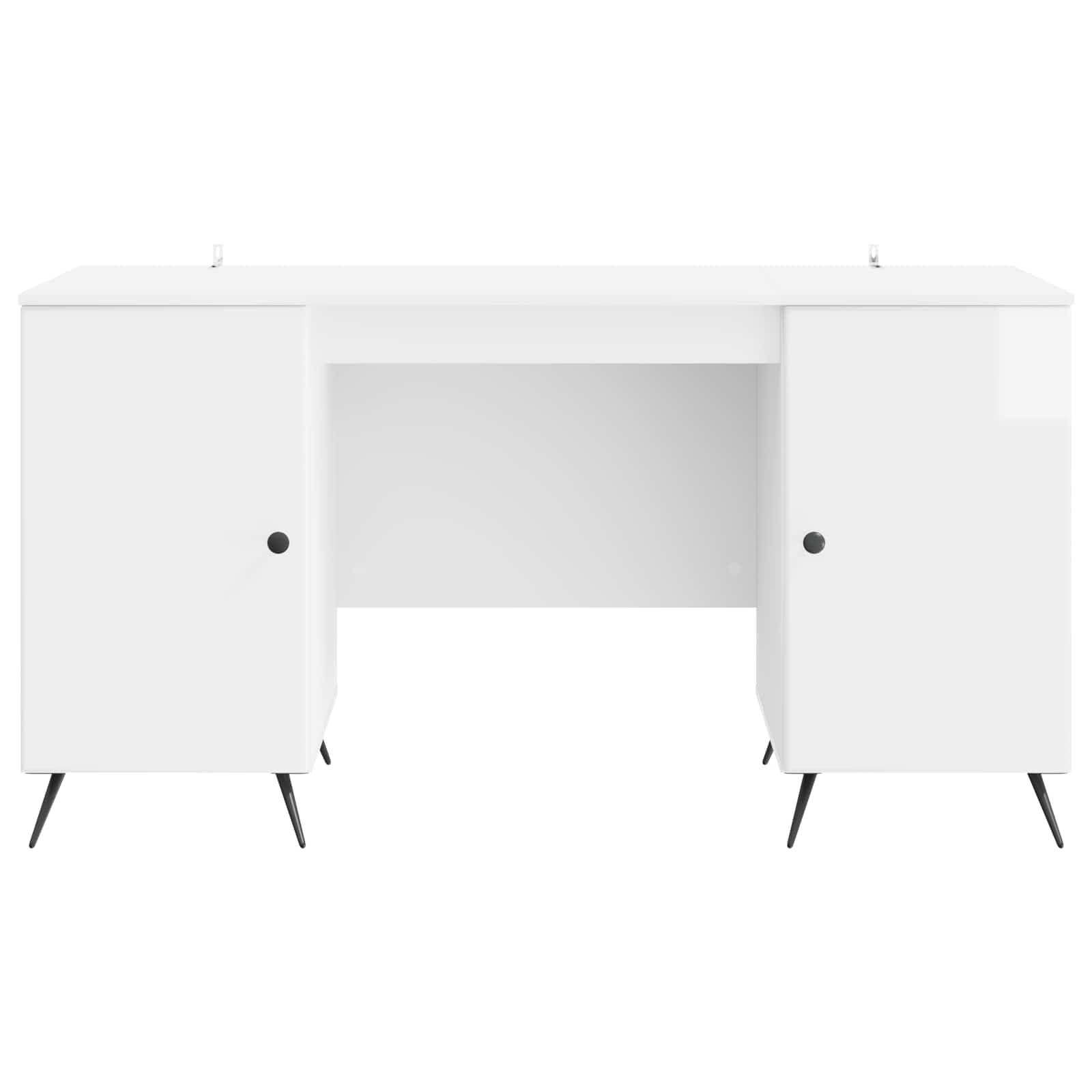 Schreibtisch mit Regal Schwarz 142,5 x 50 x 75 cm Holzwerkstoff