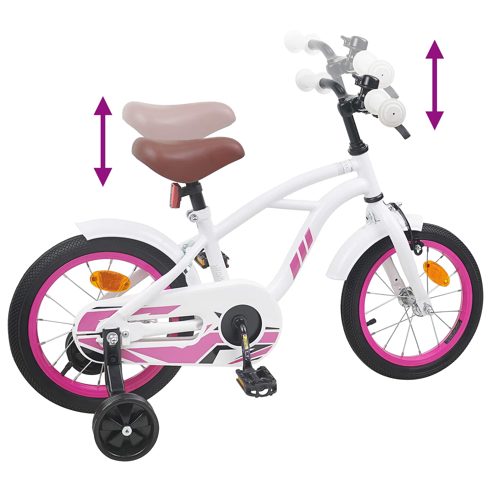 Kinderfahrrad 12 Zoll für 2-4 Jahre alt Hellgrün