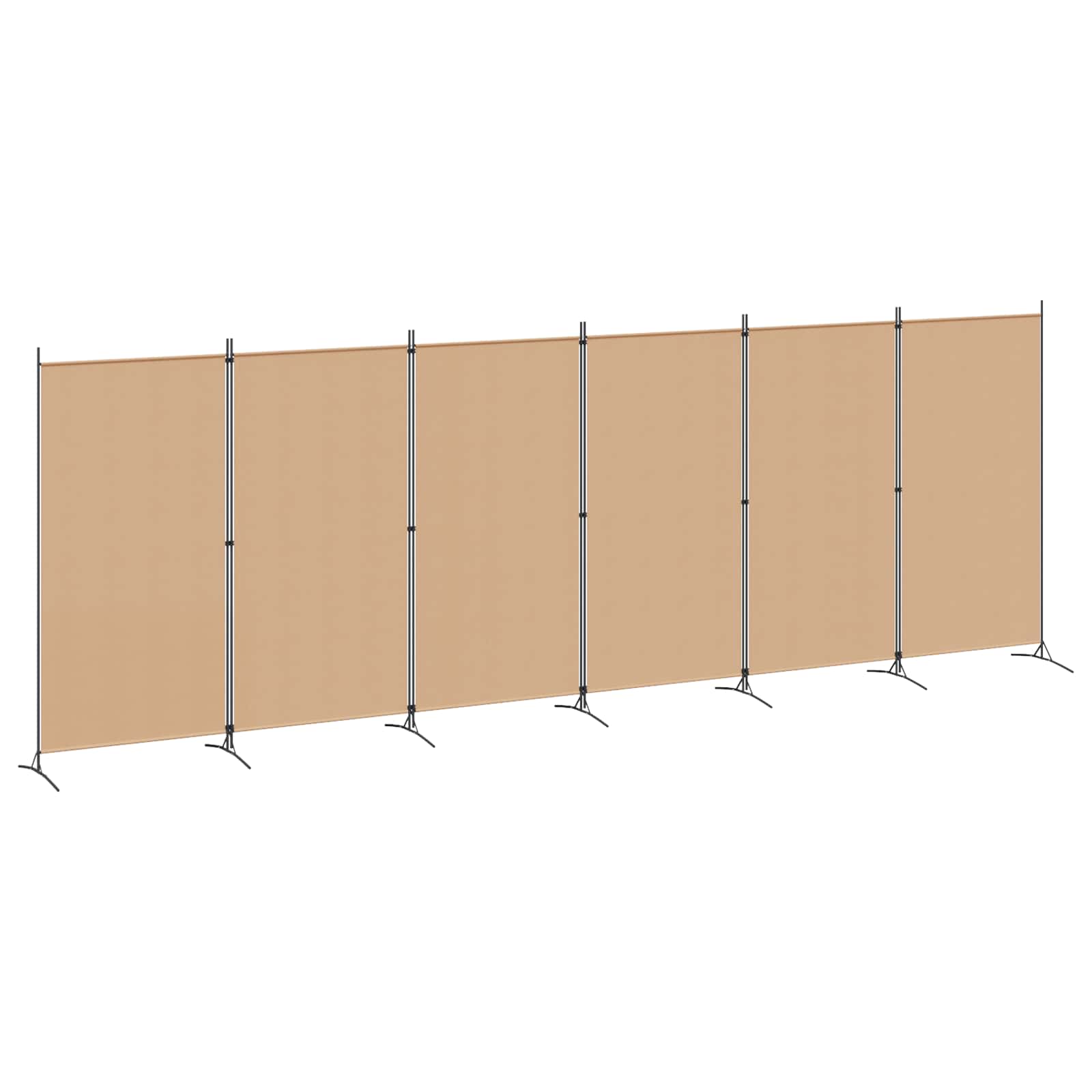 3-tlg. Raumteiler Weiß 260x180 cm Stoff