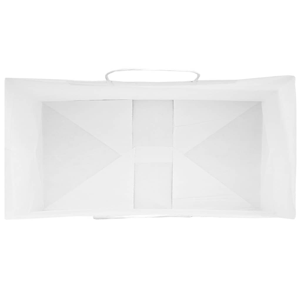 Papiertragetaschen 50 Stk. mit Henkeln Braun 21x11x36 cm