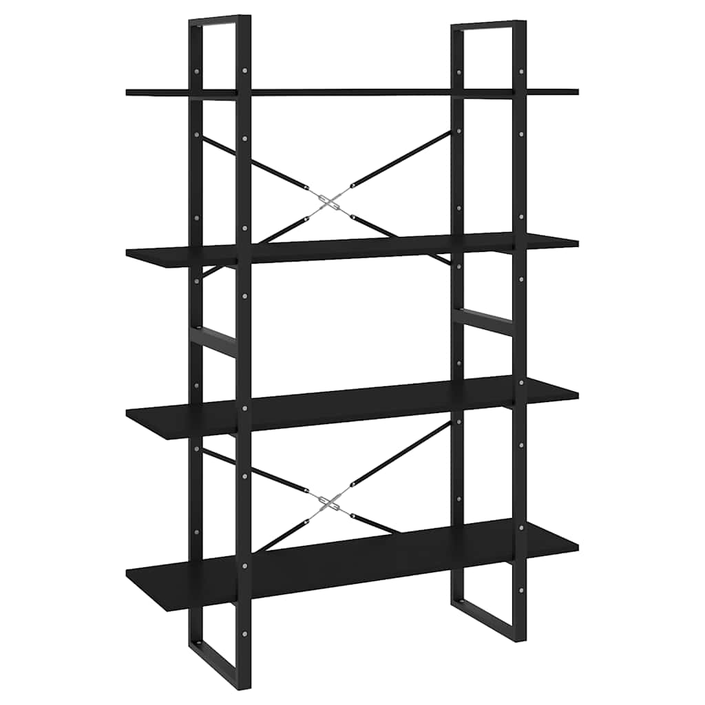 Bücherregal 2 Fächer Weiß 100x30x70 cm Holzwerkstoff