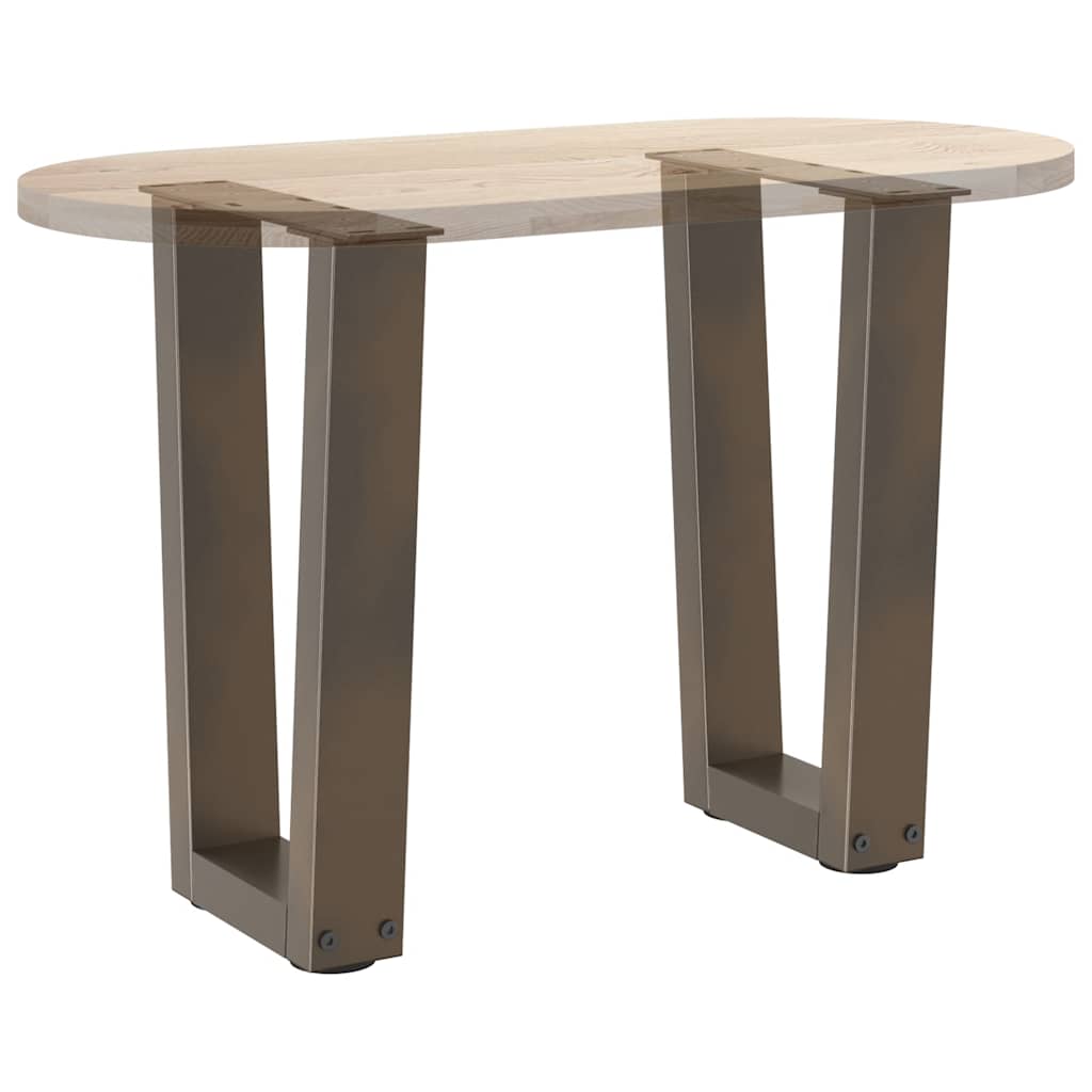 Couchtischbeine V-Form 2 Stück Schwarz 30x(30-31,3) cm Stahl