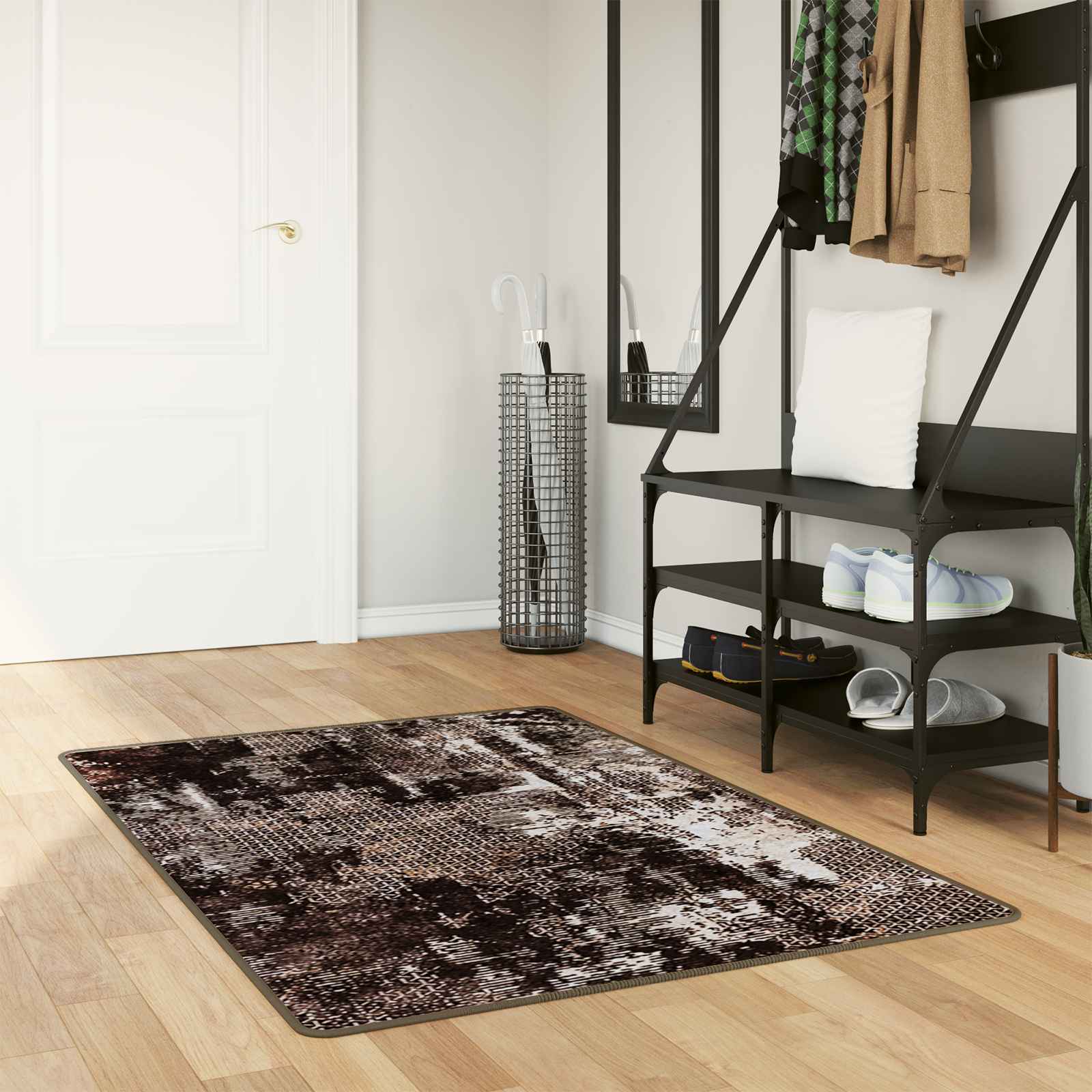 Teppich Waschbar Mehrfarbig 160x230 cm