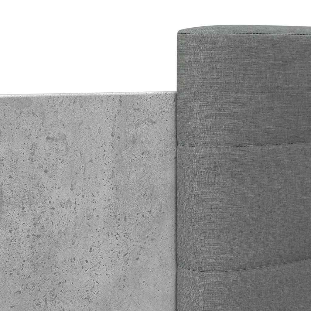 Bettgestell mit Kopfteil Grau Sonoma 180x200 cm Holzwerkstoff