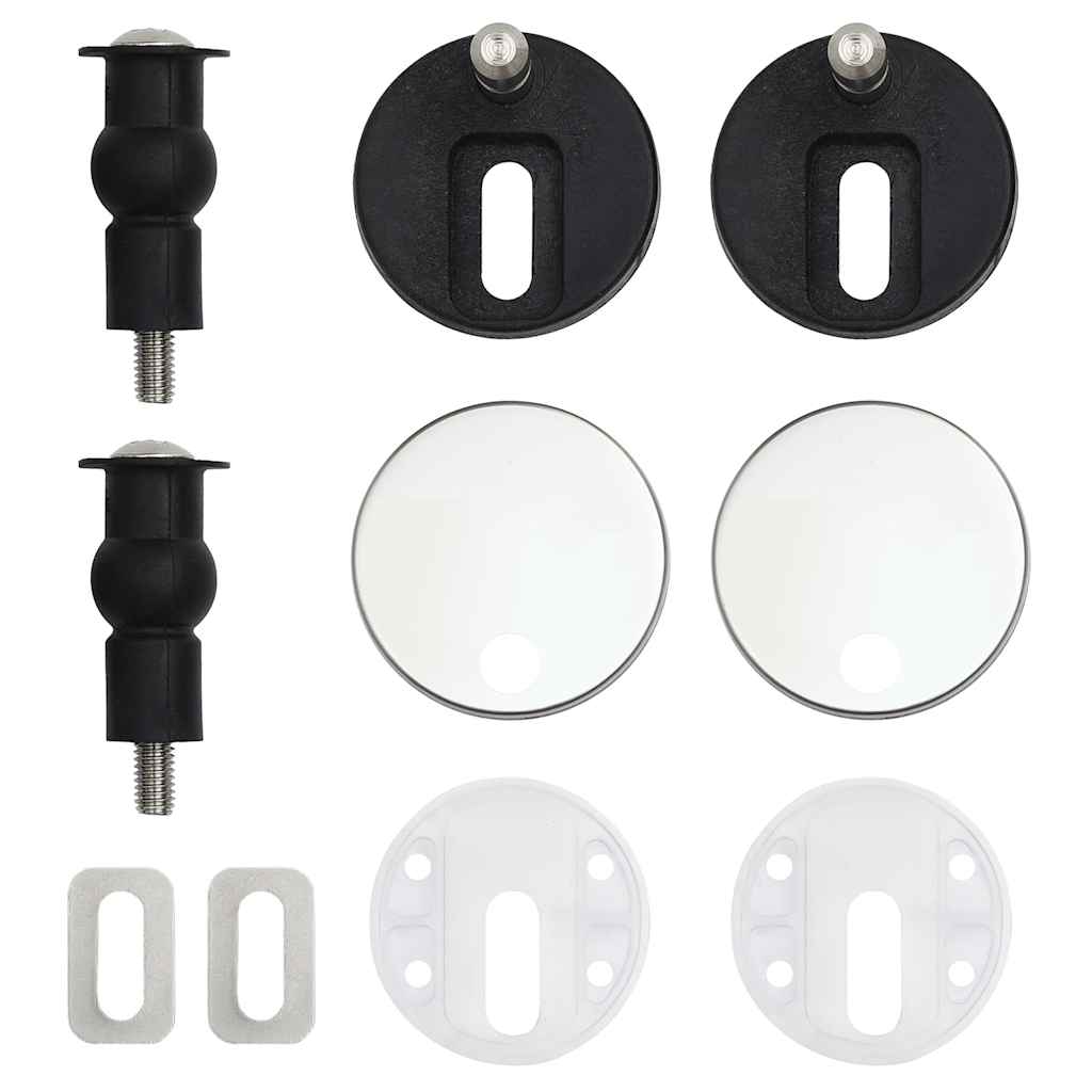 Toilettensitz MDF Deckel Schlichtes Design Weiß