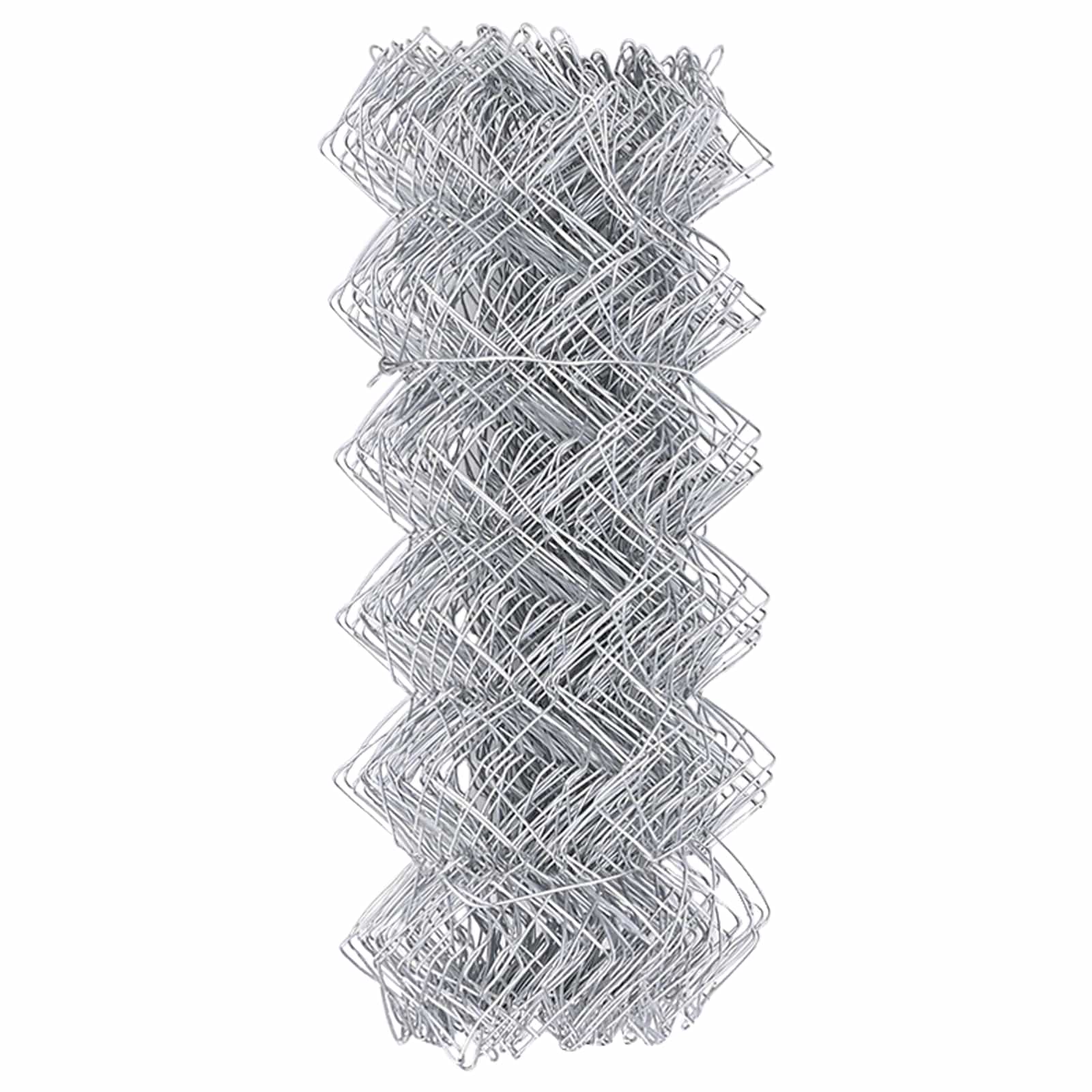 Maschendrahtzaun Verzinkter Stahl 15x1 m Silbern