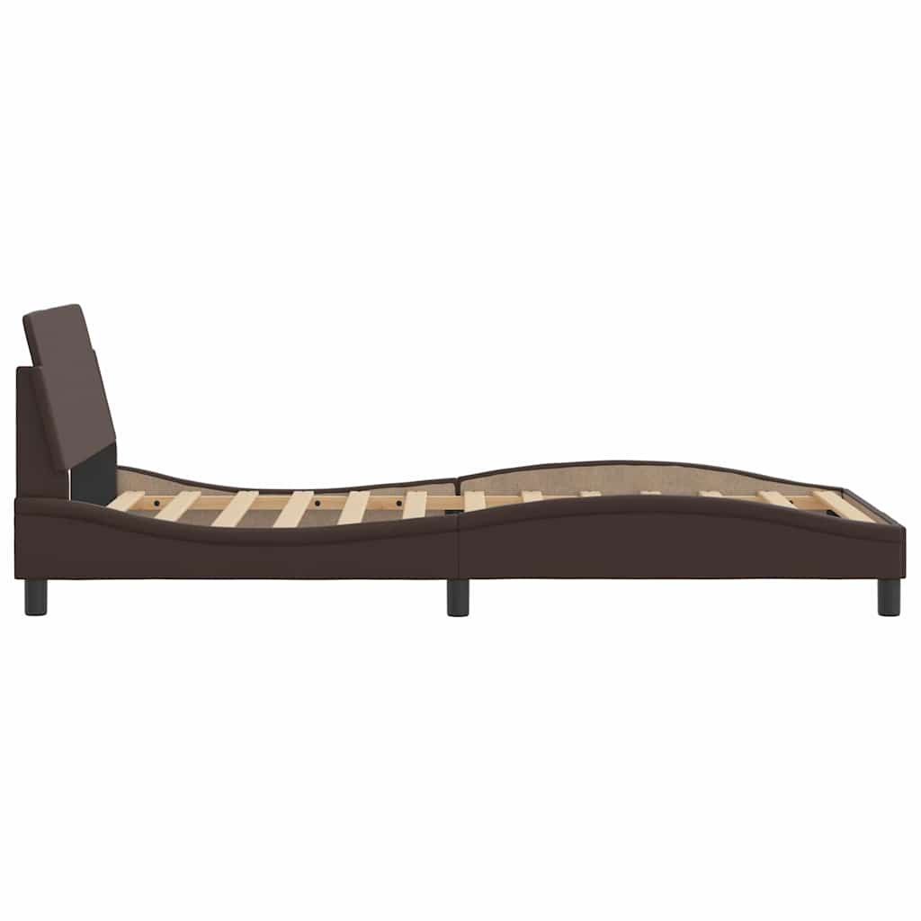Bettgestell "Dover" Schwarz 80x200 cm Kunstleder