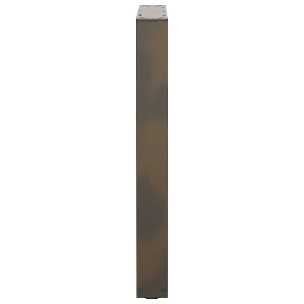 Couchtischbeine V-Form 2 Stück Schwarz 30x(30-31,3) cm Stahl
