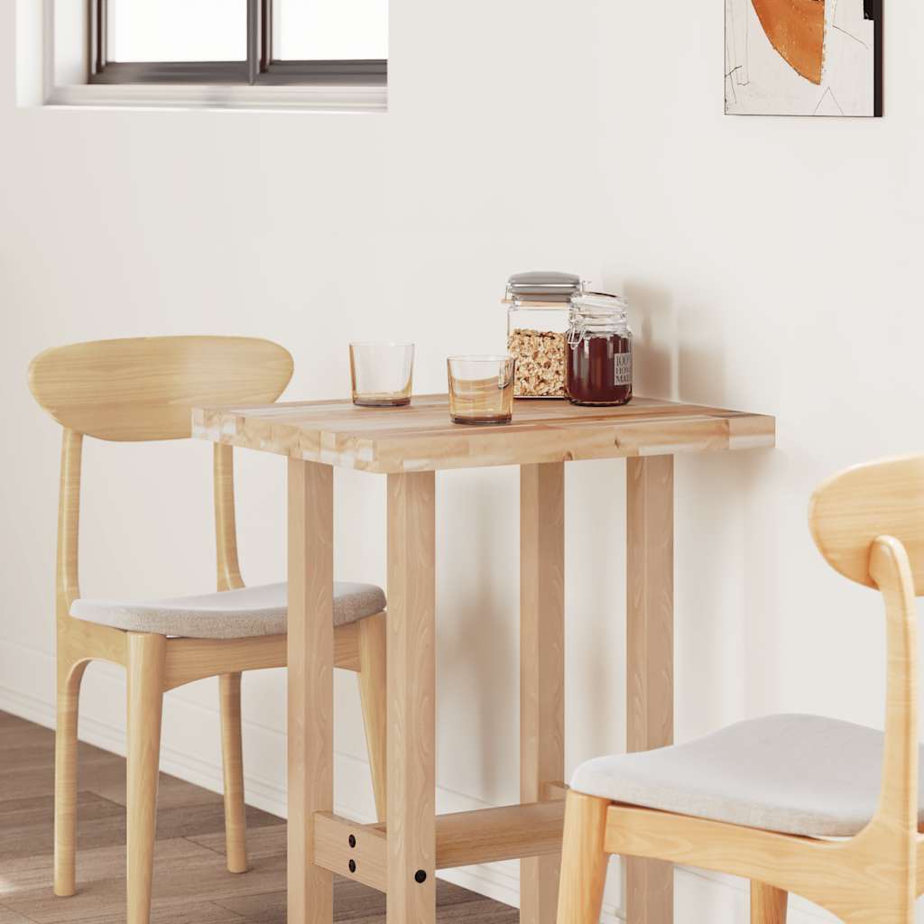 Tischplatte Rechteckig 60x50x2 cm Massivholz Akazie