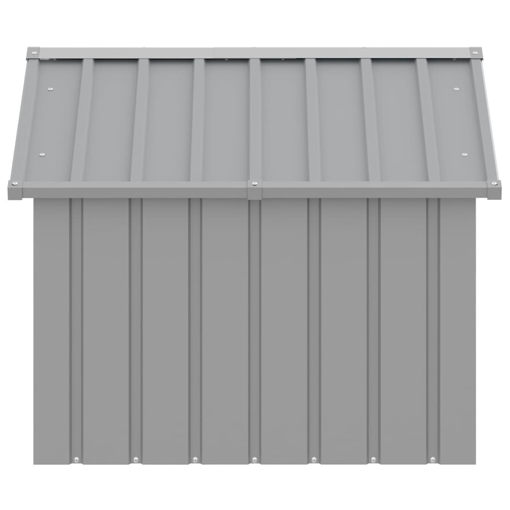 Hundehütte Anthrazit 116,5x103x81,5 cm Verzinkter Stahl