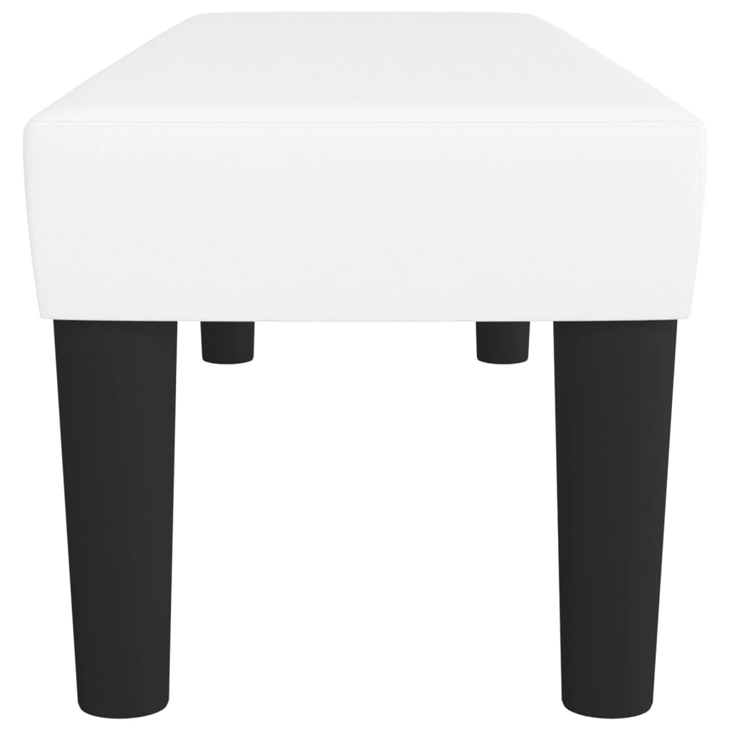 Sitzbank Grau 70x30x30 cm Kunstleder