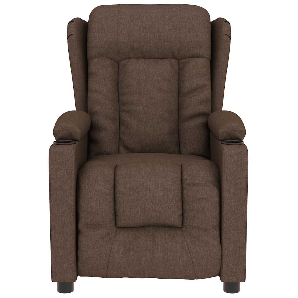 Massagesessel Hellgrau Stoff
