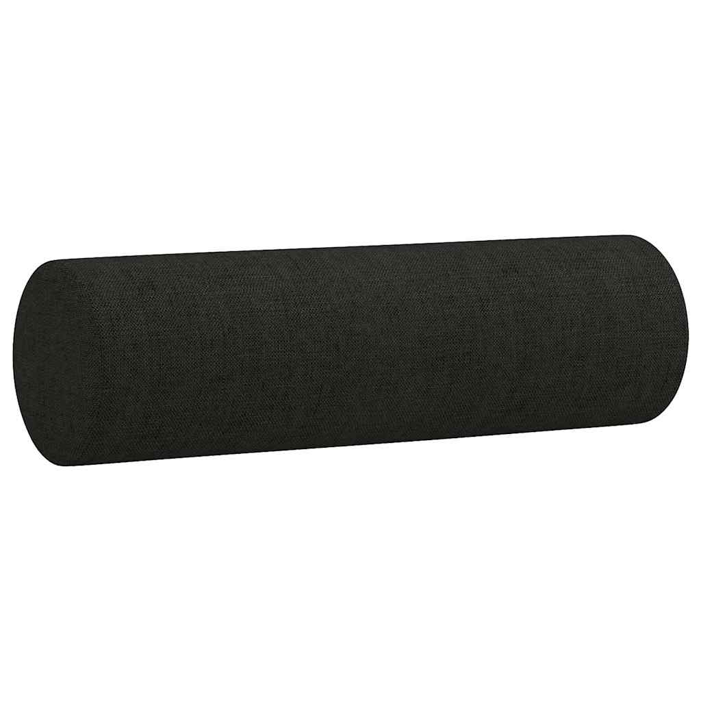 2-Sitzer-Sofa mit Zierkissen Braun 120 cm Stoff
