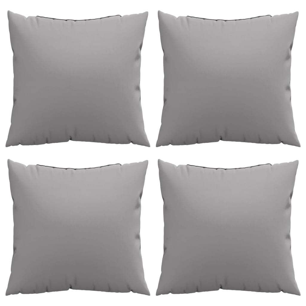 Zierkissen 4 Stk. Creme 60x60 cm Stoff