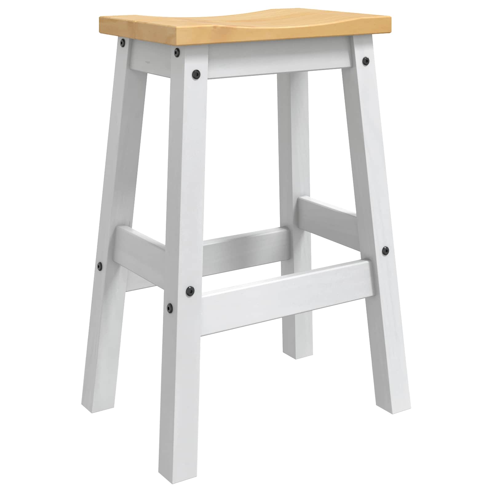 Barhocker 2 pcs Honigwachs 44 x 30 x 63 cm Massiv-Kiefer