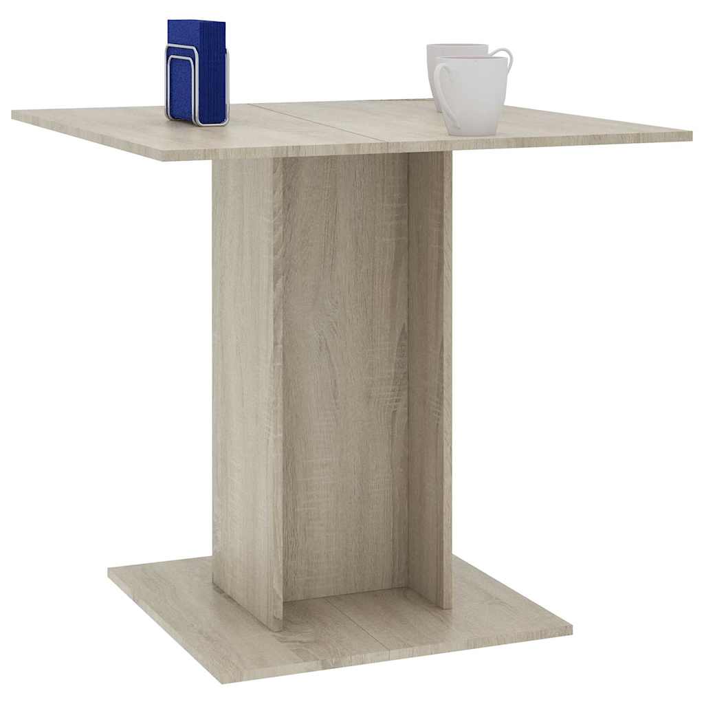 Esstisch Weiß 80x80x75 cm Holzwerkstoff