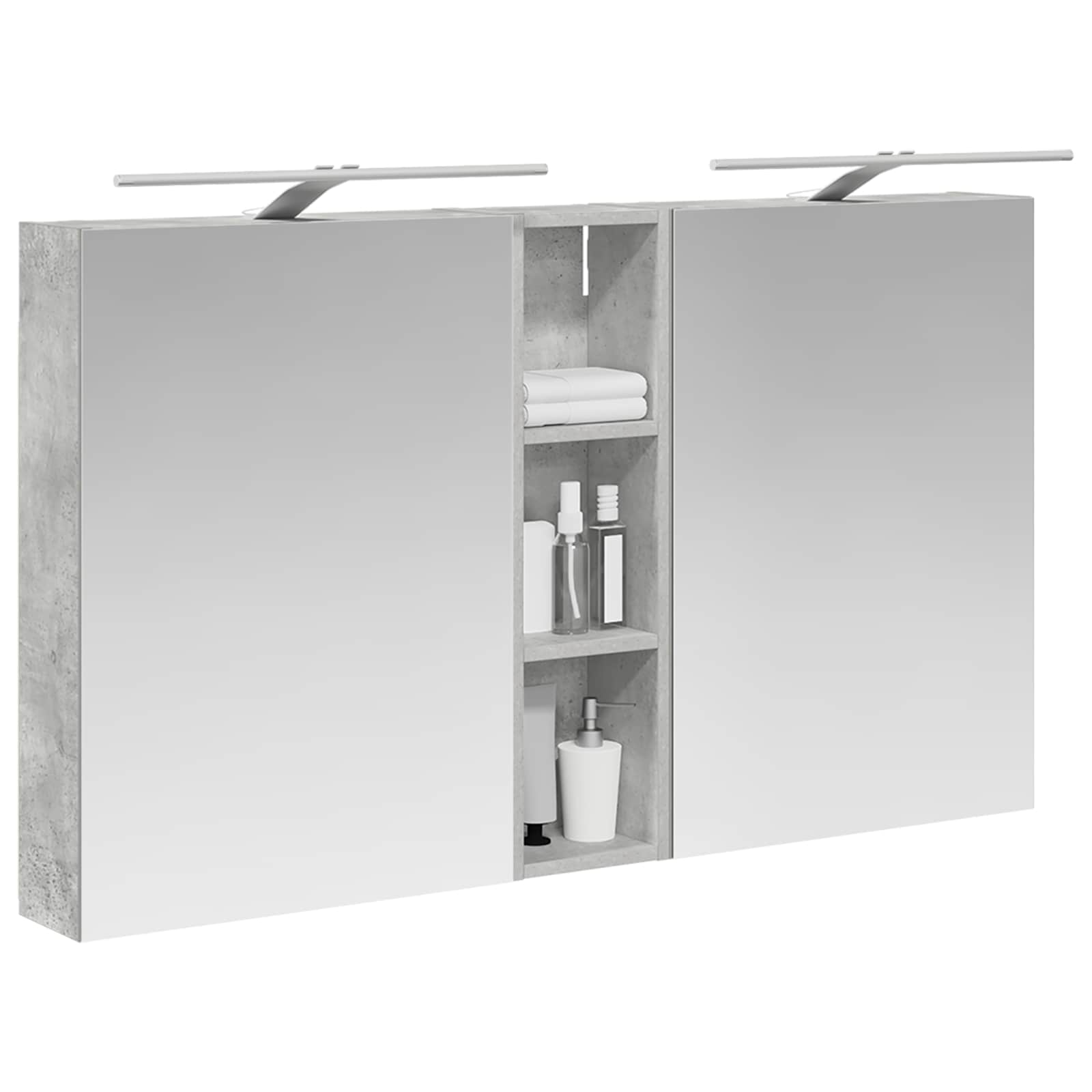 Badezimmerschrank-Set 3 pcs 80 x 10,5 x 50 cm Holzwerkstoff