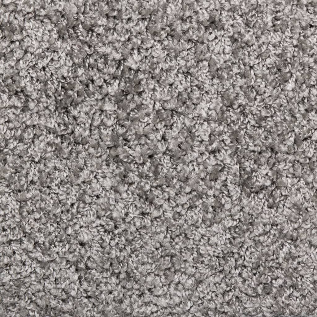 Stufenmatten 15 Stk. 65x21x4 cm Grau Rechteckiger Rand