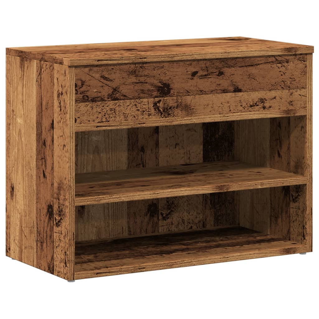 Schuhbank Weiß 60x30x45 cm Holzwerkstoff