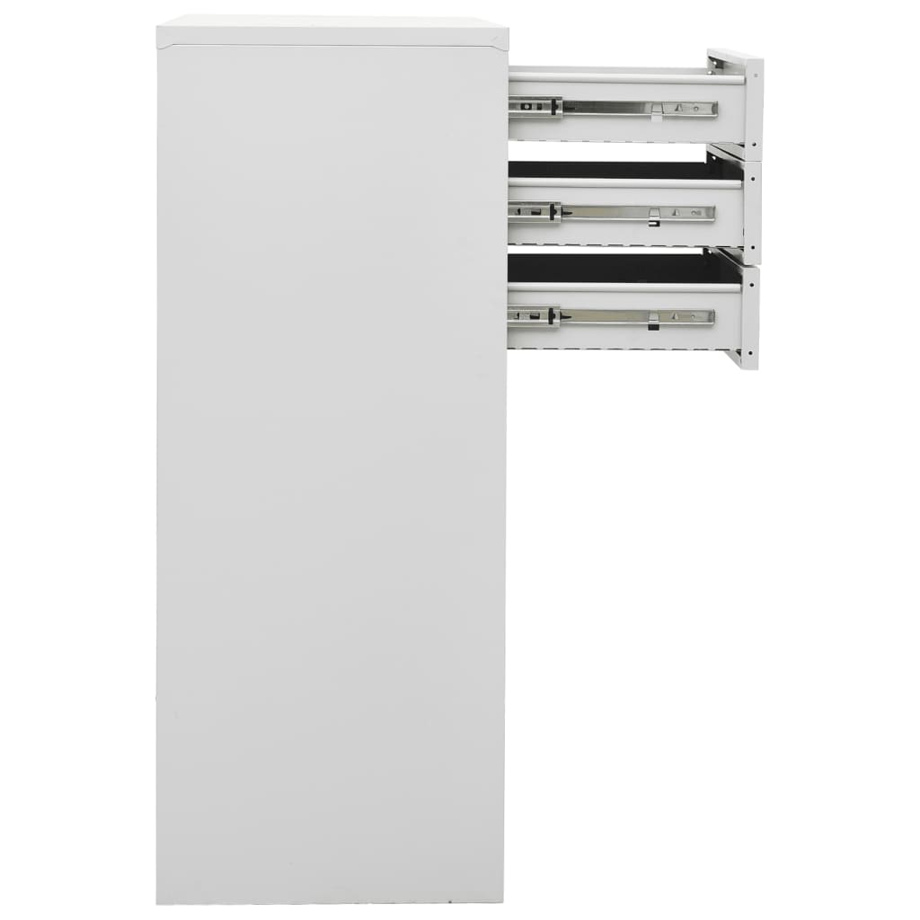 Büroschrank mit Pflanzkasten Anthrazit 90x40x125 cm Stahl