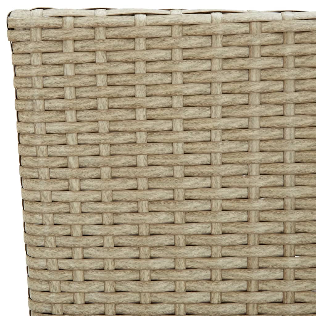 Garten-Essstühle 4 Stk. Poly Rattan Schwarz