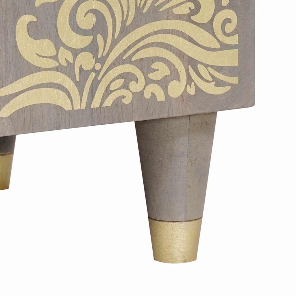 TV-Schränk mit Tür Honigbraun 80 x 33 x 46 cm Massivholz Mango
