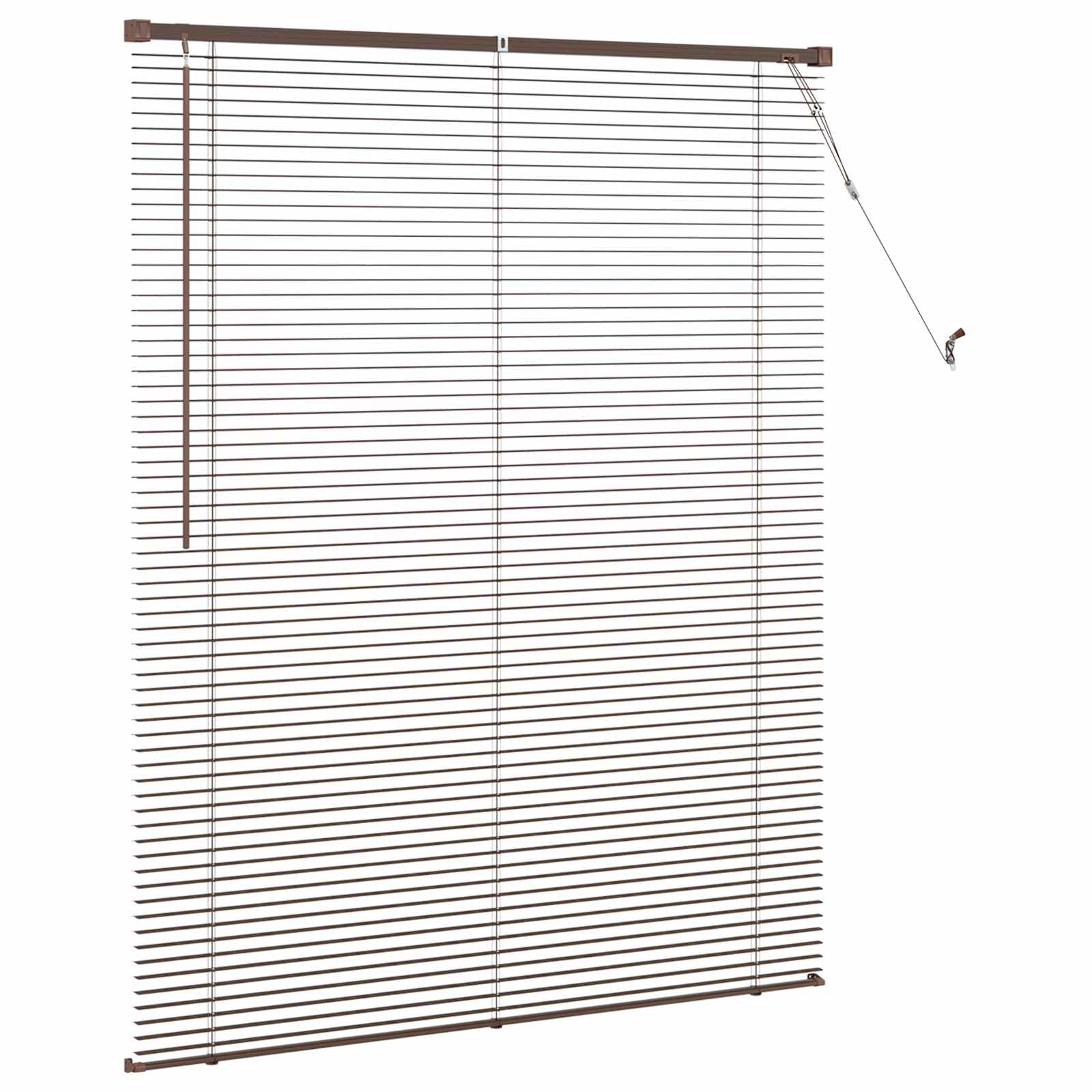 Jalousie Silber Grau 150 x 40 cm 25 mm PVC