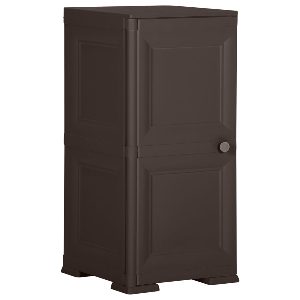 Kunststoffschrank 79x43x125 cm Holzdesign Vanilleeis