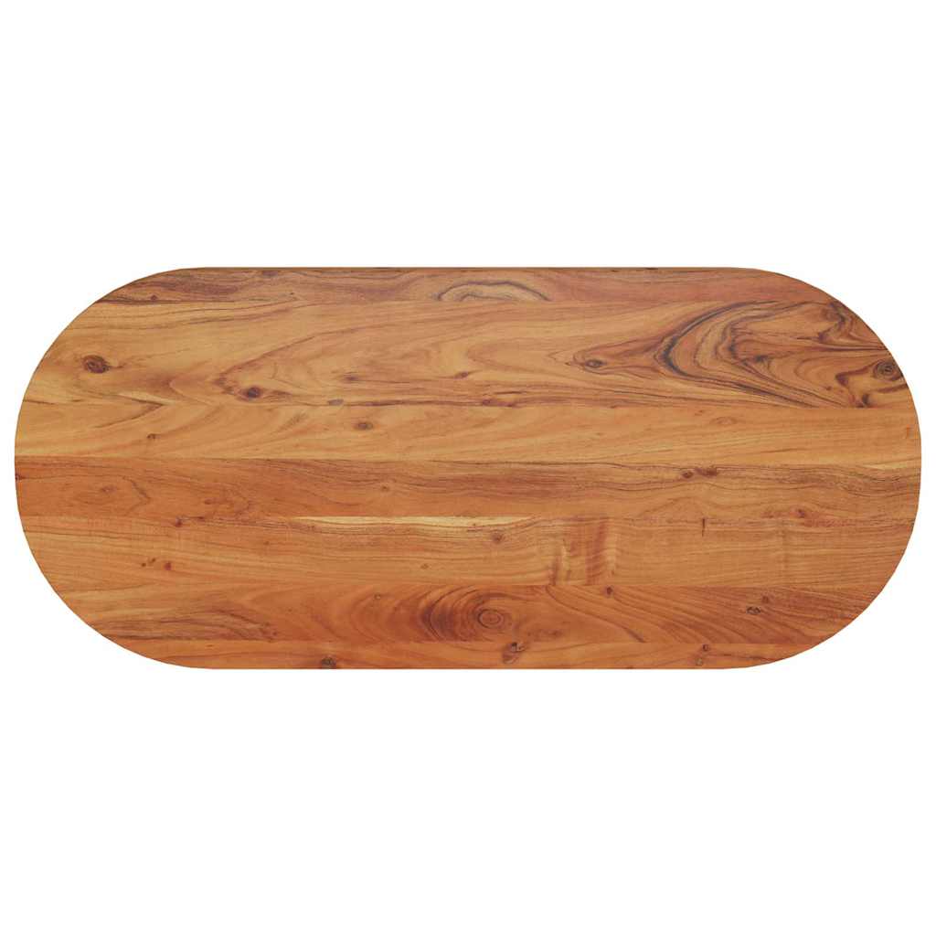 Tischplatte 110x40x2,5 cm Oval Massivholz Mango