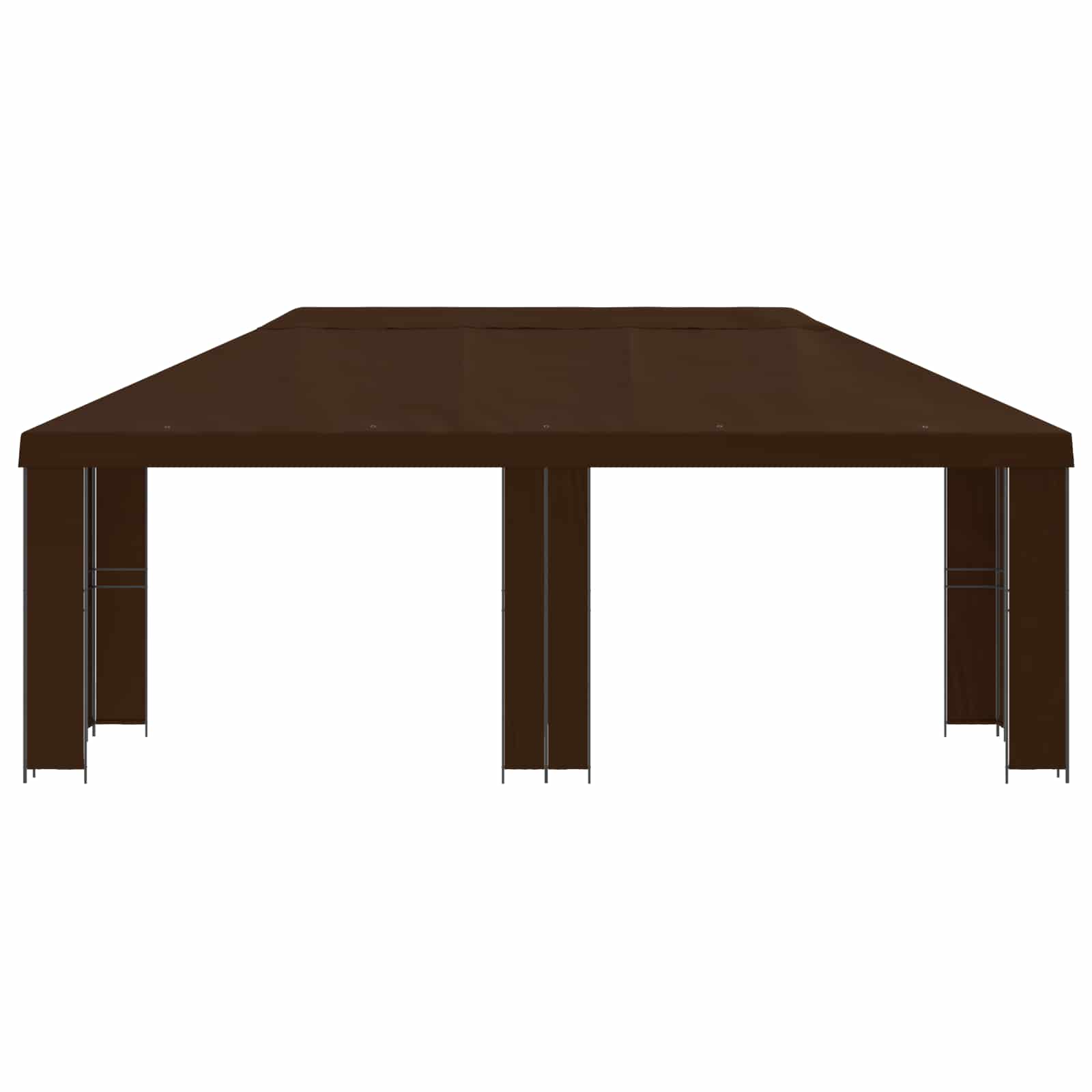Garten Pavillon 6 x 3 m Beige Polyester und Stahl 190