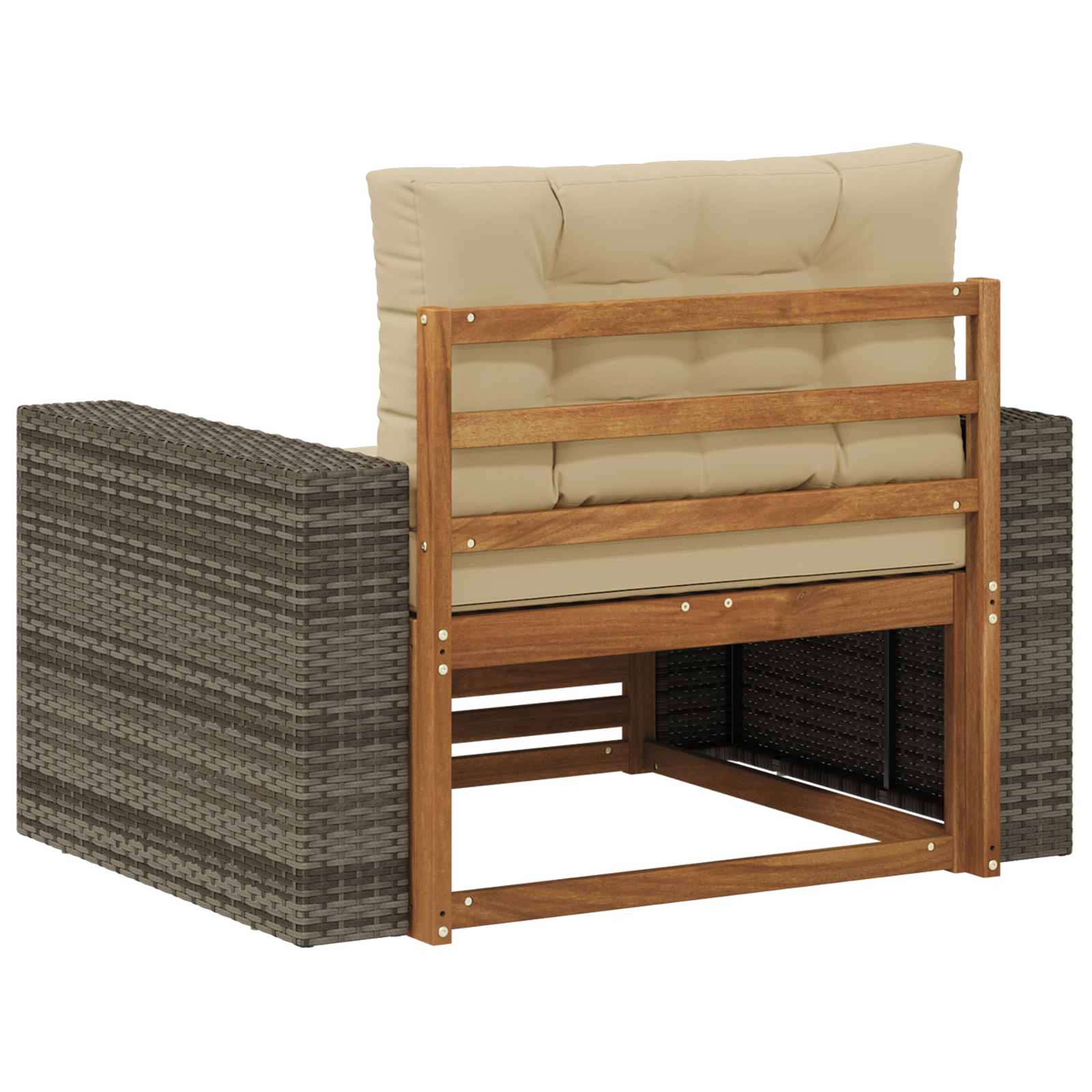 2 Stück Outdoor-Sofa Natur