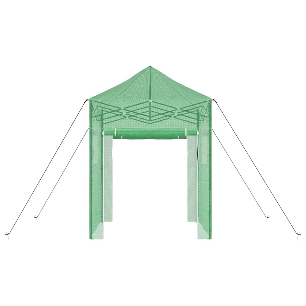 Gewächshaus mit Pop-up-Rahmen Grün 200 x 200 x 300 cm Eisen