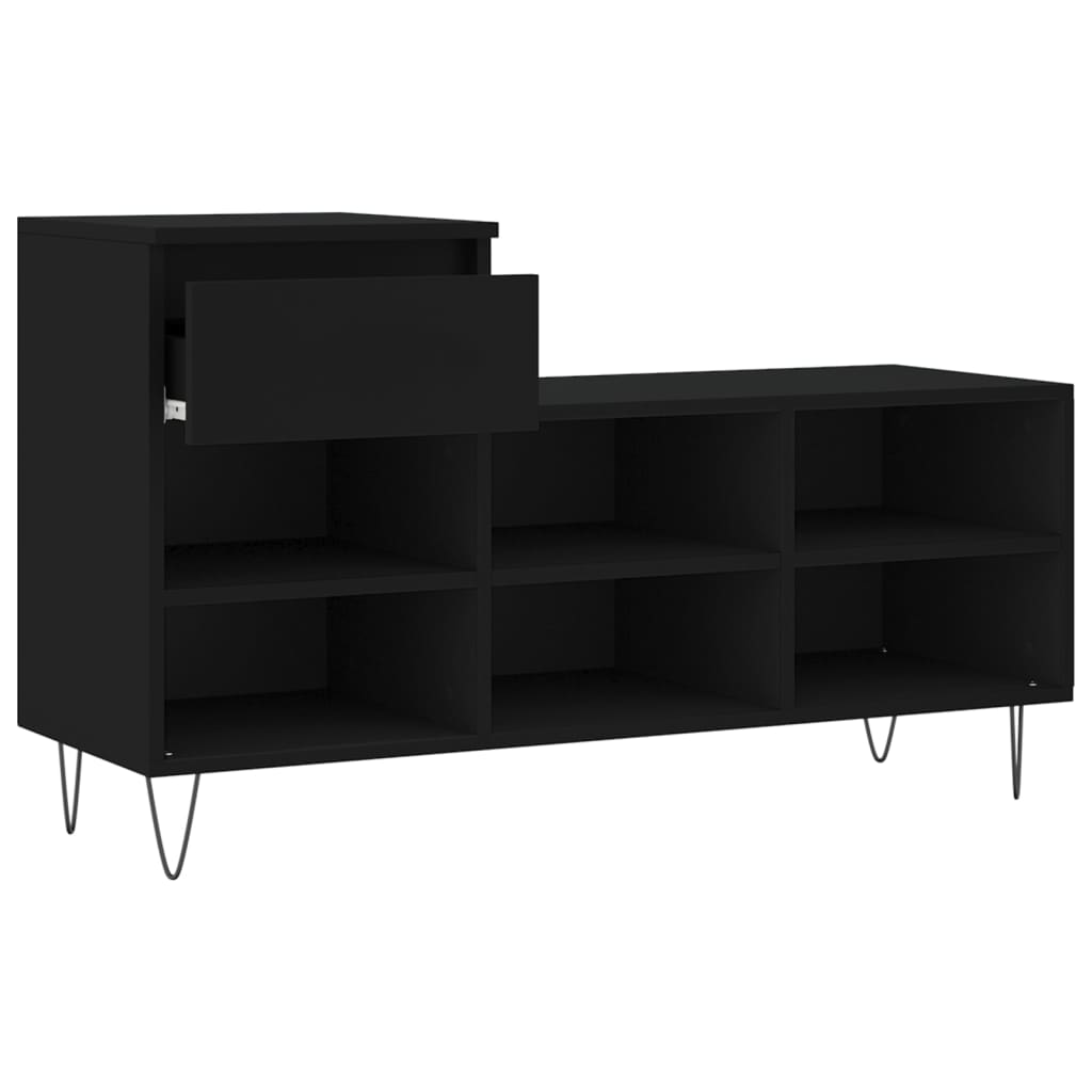 Schuhregal Weiß 102x36x60 cm Holzwerkstoff