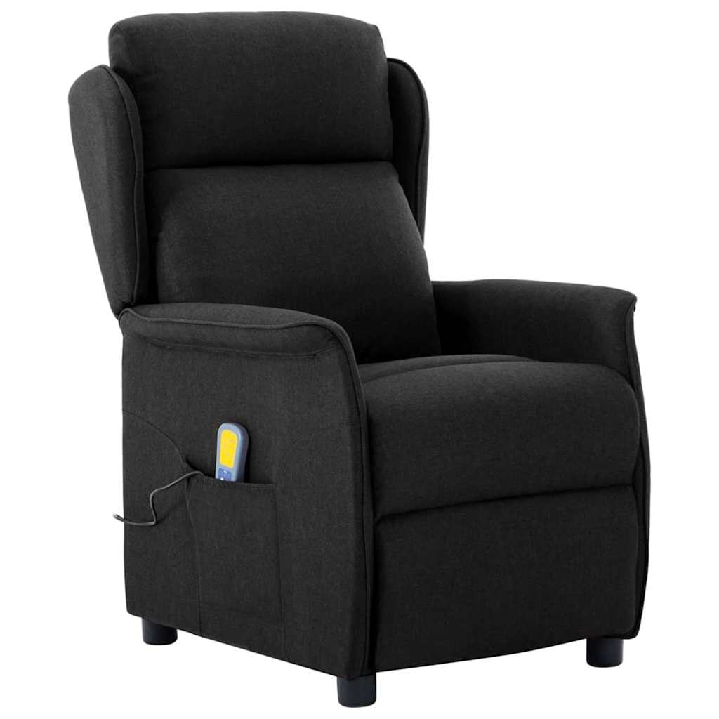 Massagesessel mit Kissen Hellgrau 93,5 x 67,5 x 101,5 cm Stoff