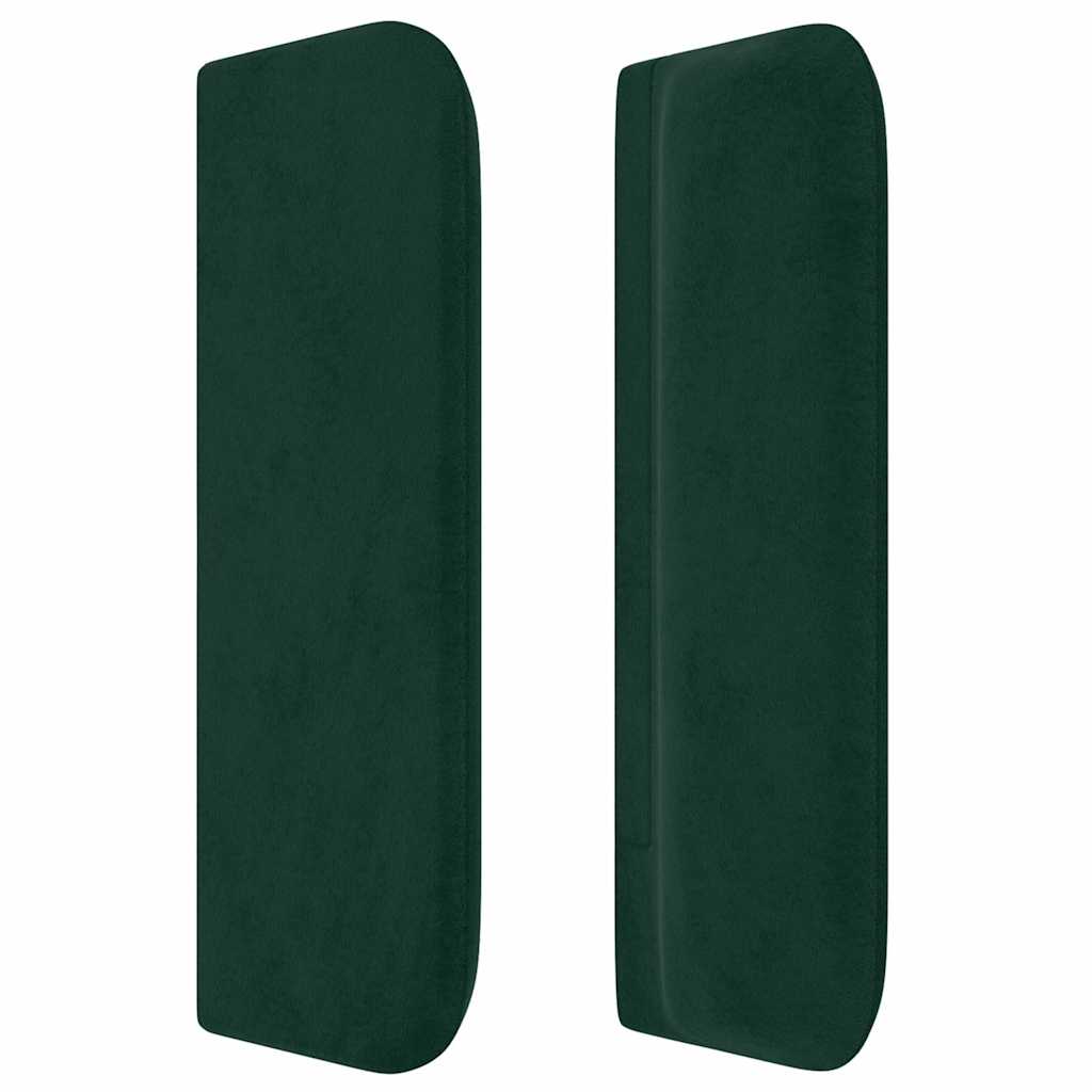 Kopfteil mit Ohren Dunkelblau 93x16x78/88 cm Samt